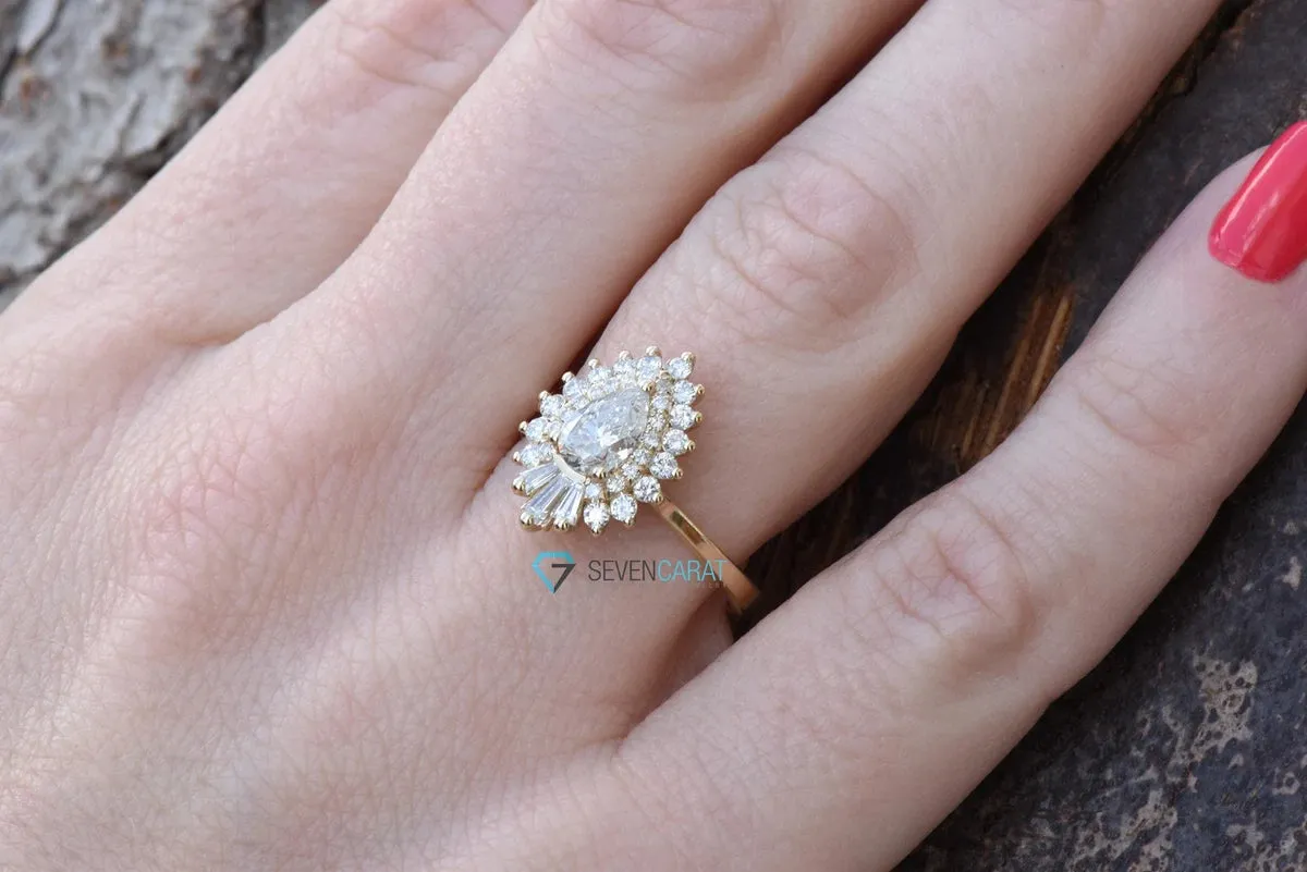 1 1/2 Carat Diamond engagement ring vintage