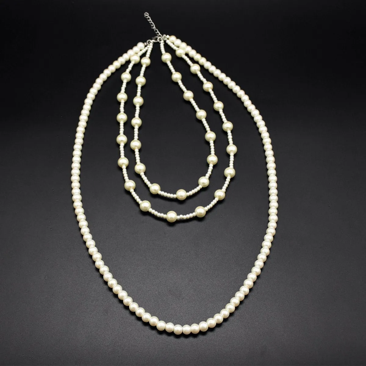 1920s Faux Pearls Necklace Gatsby accessories Vintage Costume Jewelry |JaosWish