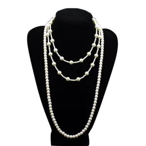 1920s Faux Pearls Necklace Gatsby accessories Vintage Costume Jewelry |JaosWish