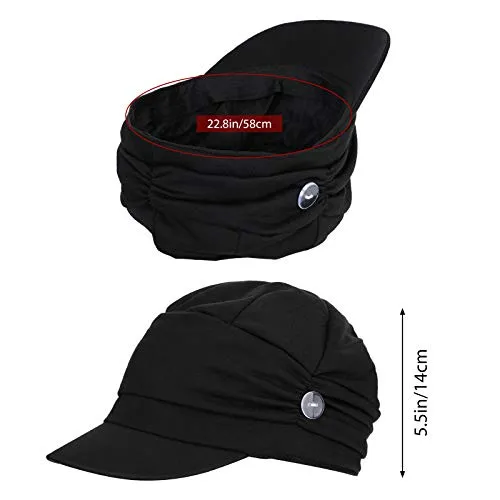 3-Piece Women's Newsboy Cap Set
