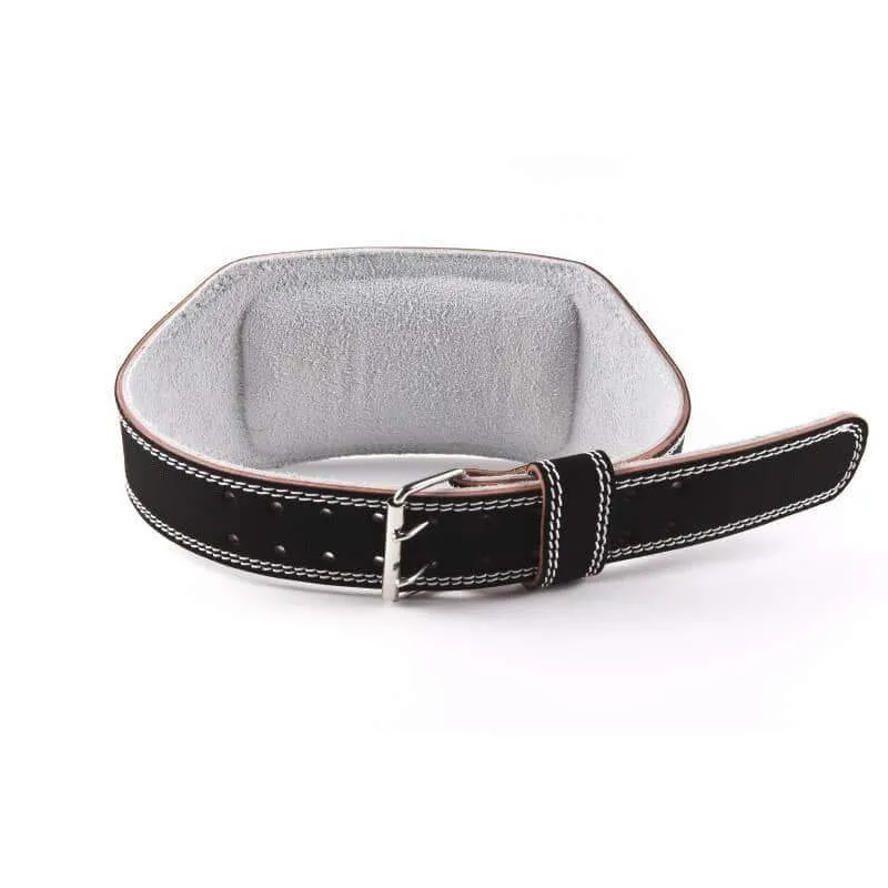 6 inch LEATHER WEIGHTLIFTING POWER LIFTING BELT TRAINING WEIGHT GYM
