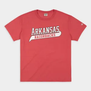 Arkansas Razorbacks Baseball Uniform Vintage Heavyweight Tee