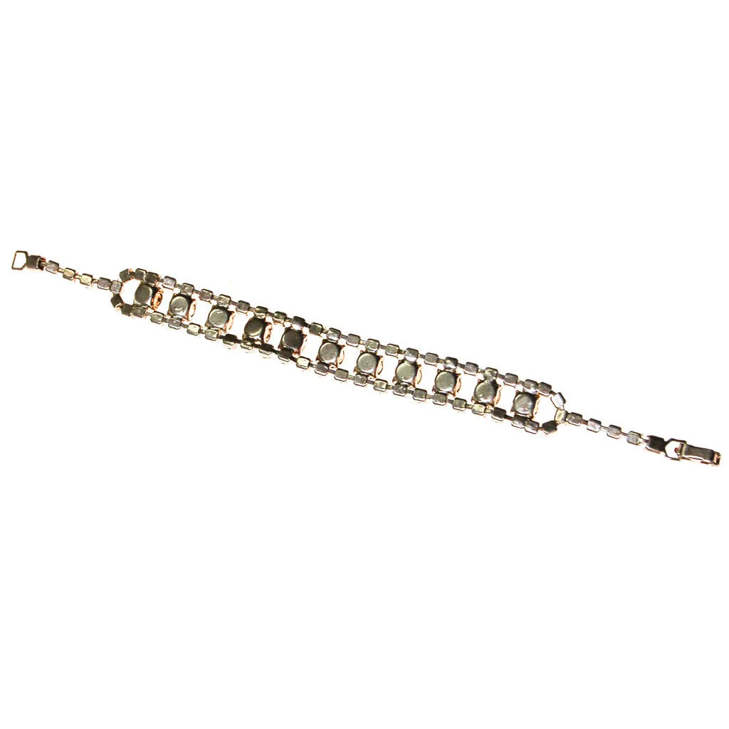 Art Deco Inspired Diamante Rhinestone Bracelet