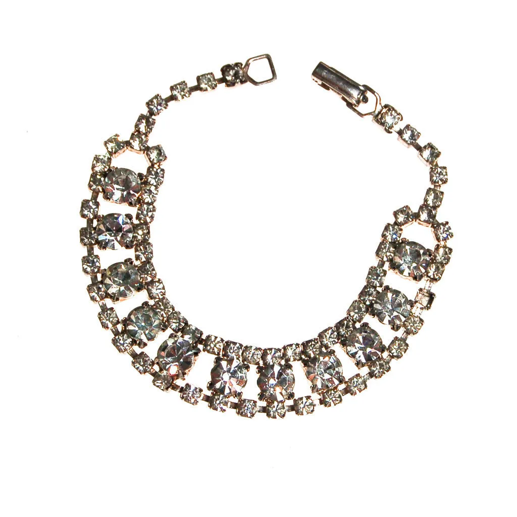 Art Deco Inspired Diamante Rhinestone Bracelet