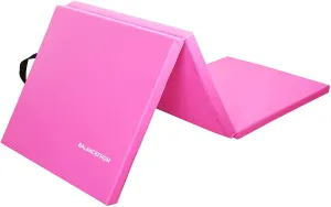 BalanceFrom 1.5" Thick Tri-Fold Folding Exercise Mat with Carrying Handles for MMA, Gymnastics and Home Gym Protective Flooring