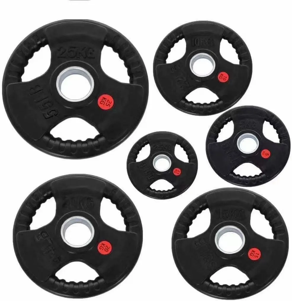 BETTER PACKAGE: 100KG OLYMPIC WEIGHT PLATES   2.2m 1000LB OLYMPIC WEIGHTLIFTING BRASS BUSHING BARBELL   SPRING CLIPS
