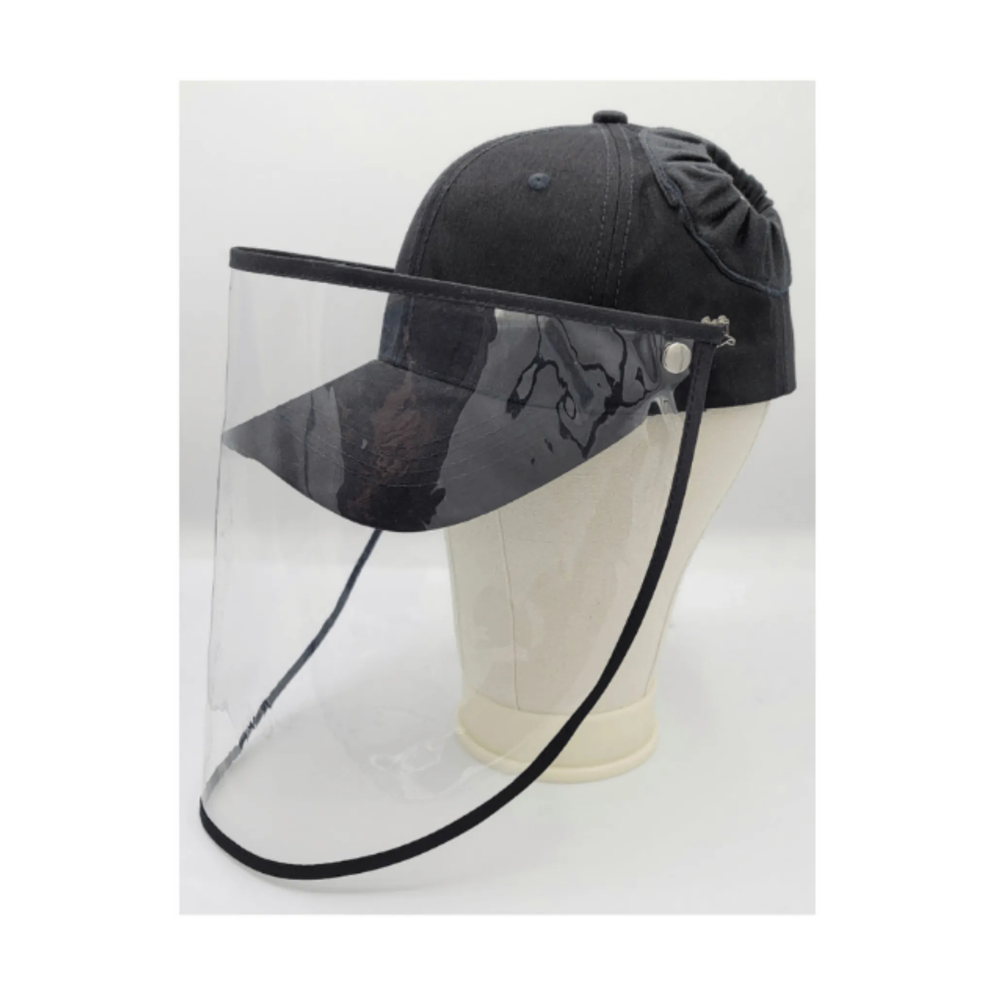 Black Face Shield Caps