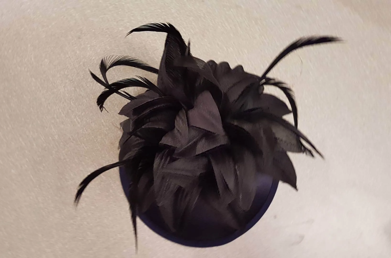 Black Fascinator Hat. Wedding, Wedding,Cocktail  tea party hat