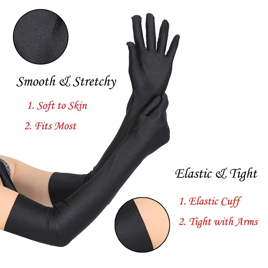 Black Roaring Twenties Accessories Set of 5 1920s Flapper