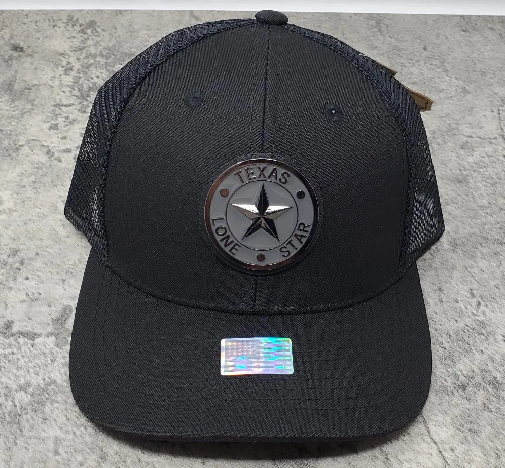 Blackout Texas Star Trucker Hat