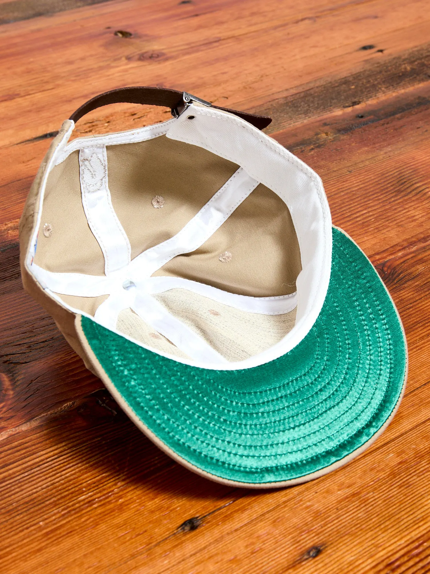 Blue Owl Baseball Cap in Beige