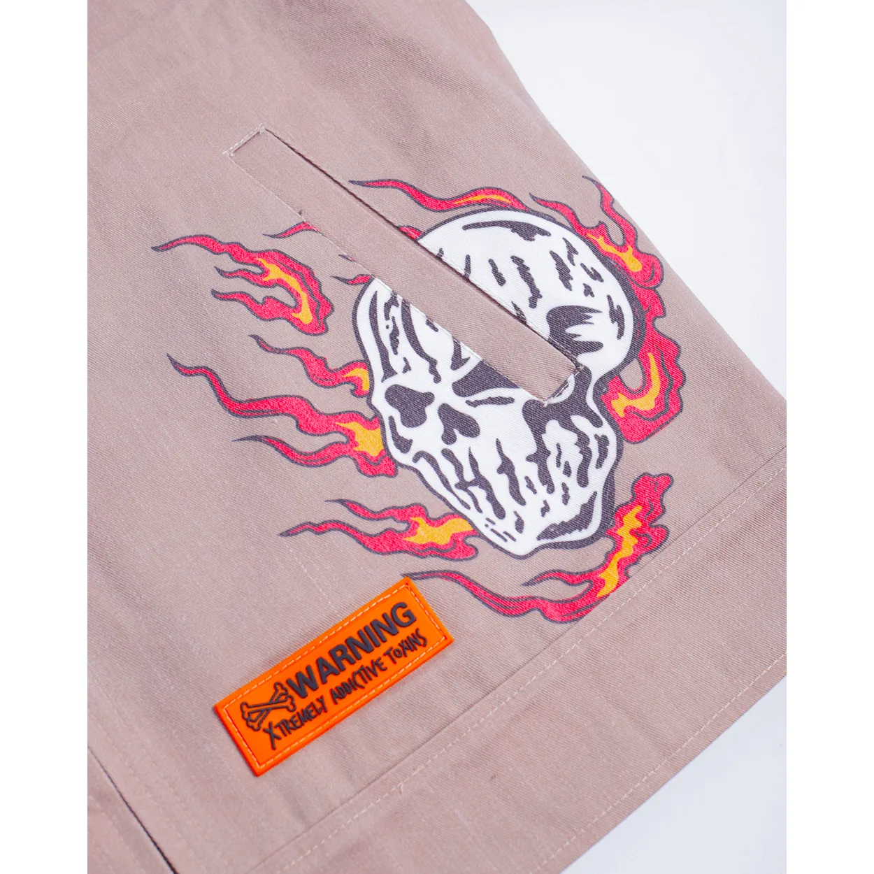BRAND X CHICAGO FLAMES WORK JACKET (TAN)