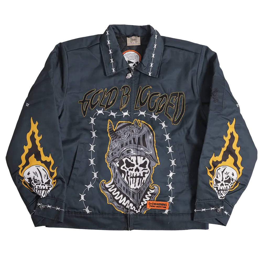 BRAND X GOLDEN STATE BLACK WORK YOUTH JACKET (BLACK)