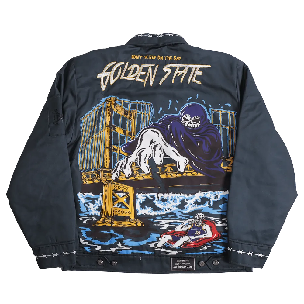 BRAND X GOLDEN STATE BLACK WORK YOUTH JACKET (BLACK)