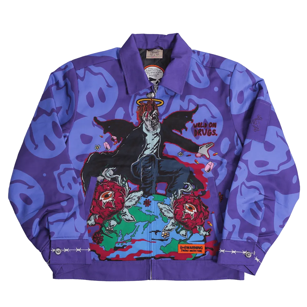 BRAND X JUICE WRLD WORK JACKET (PURPLE)