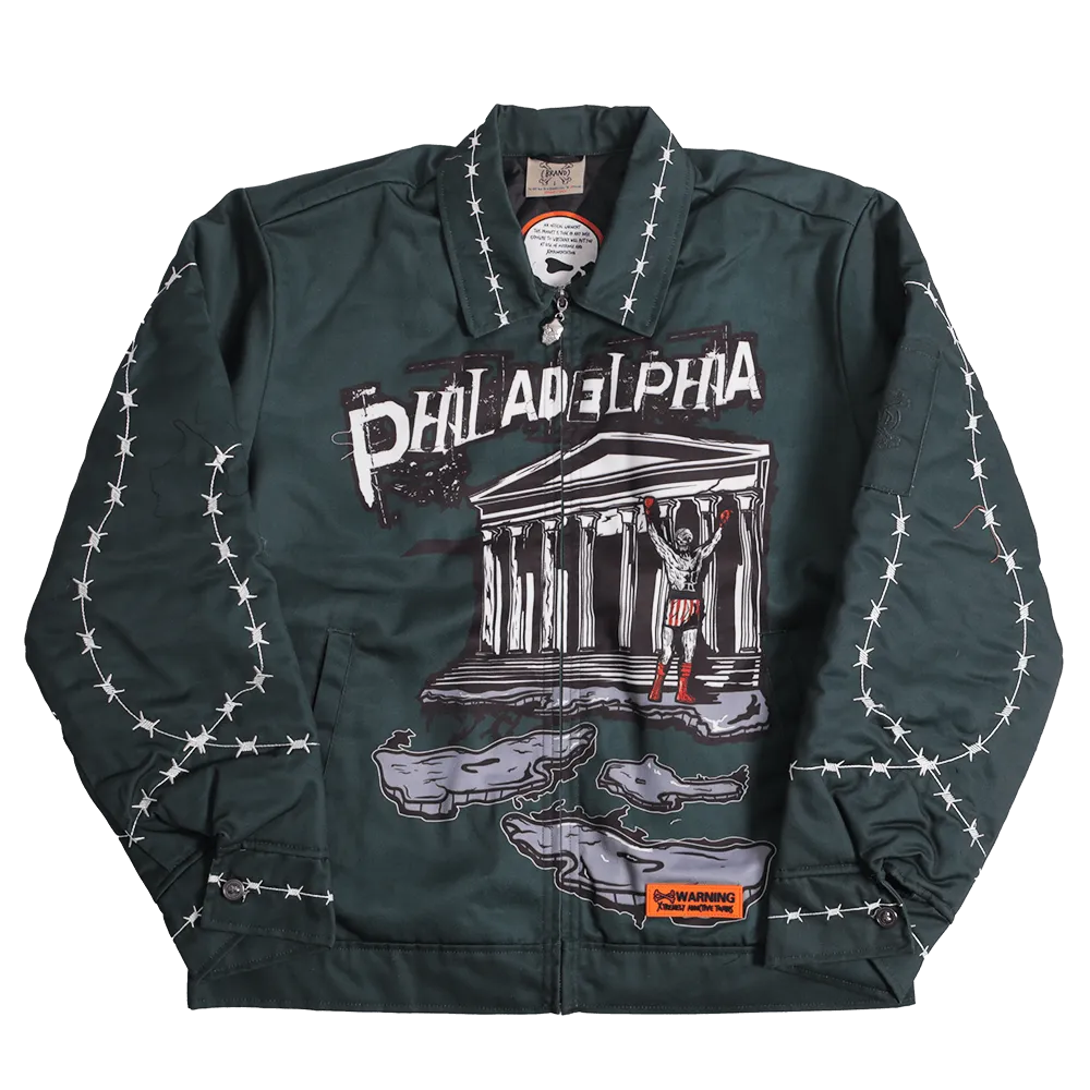 BRAND X PHILADELPHIA REAPER WORK YOUTH JACKET (BLACK)