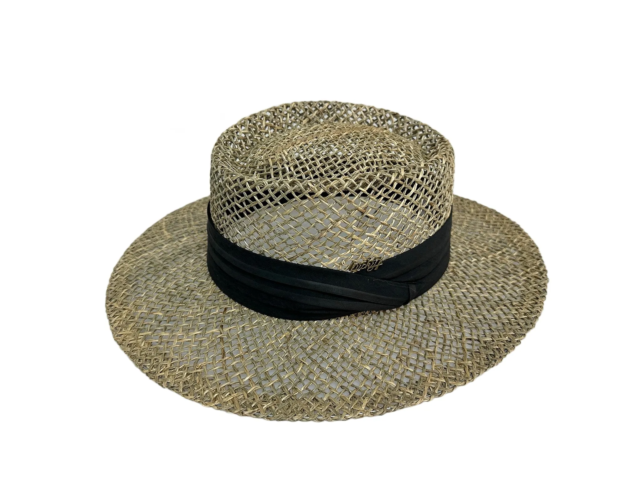 Breathable Woven Straw Hat with Tropical Band - FX001