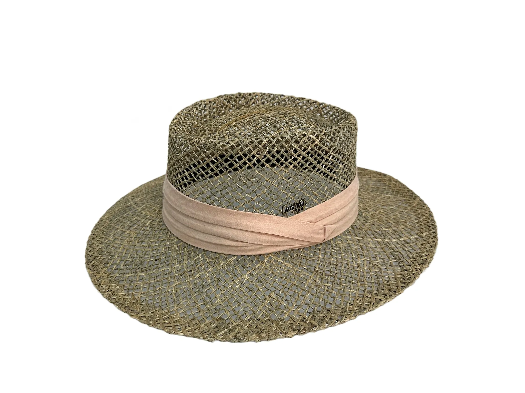Breathable Woven Straw Hat with Tropical Band - FX001