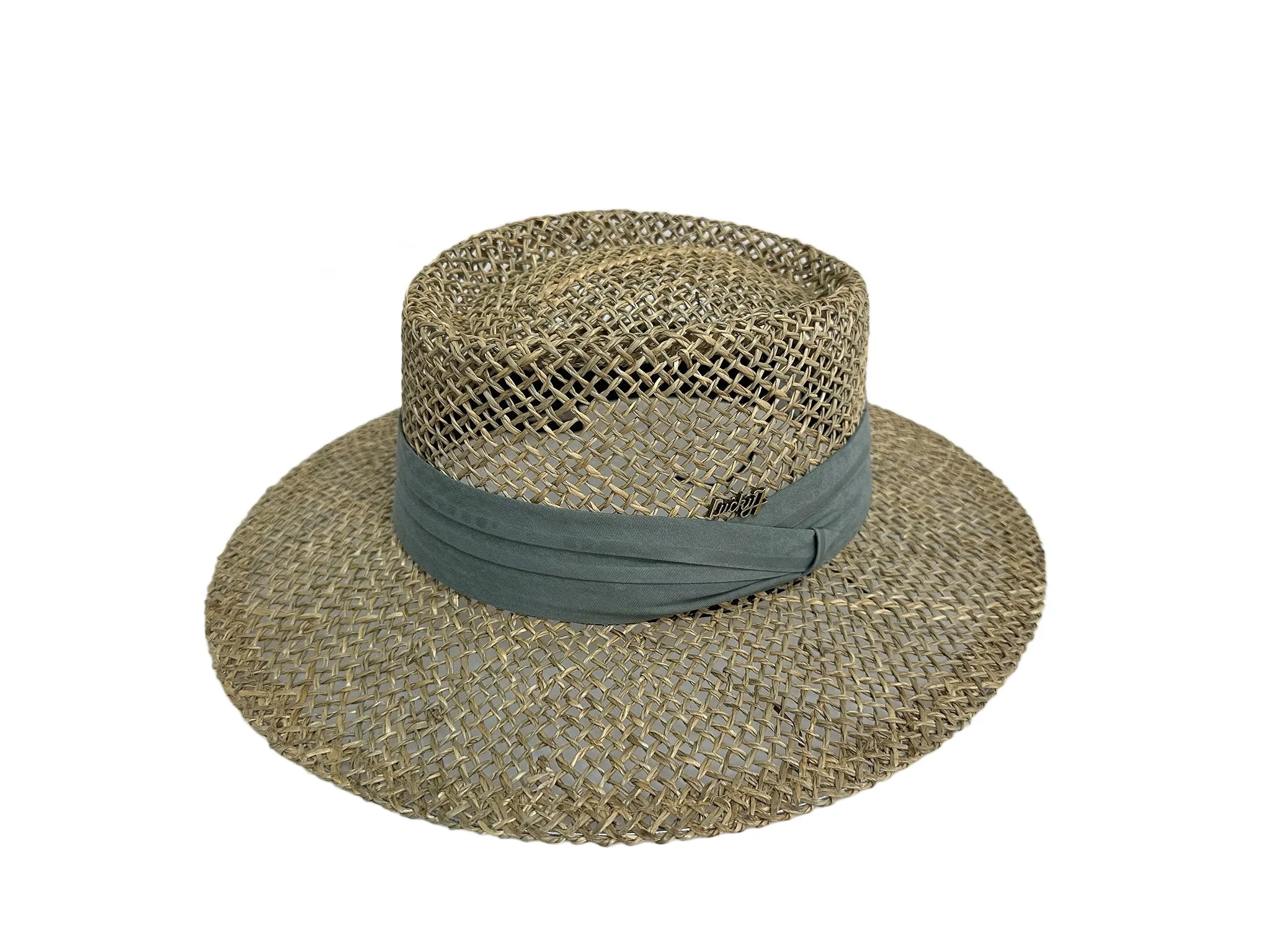 Breathable Woven Straw Hat with Tropical Band - FX001
