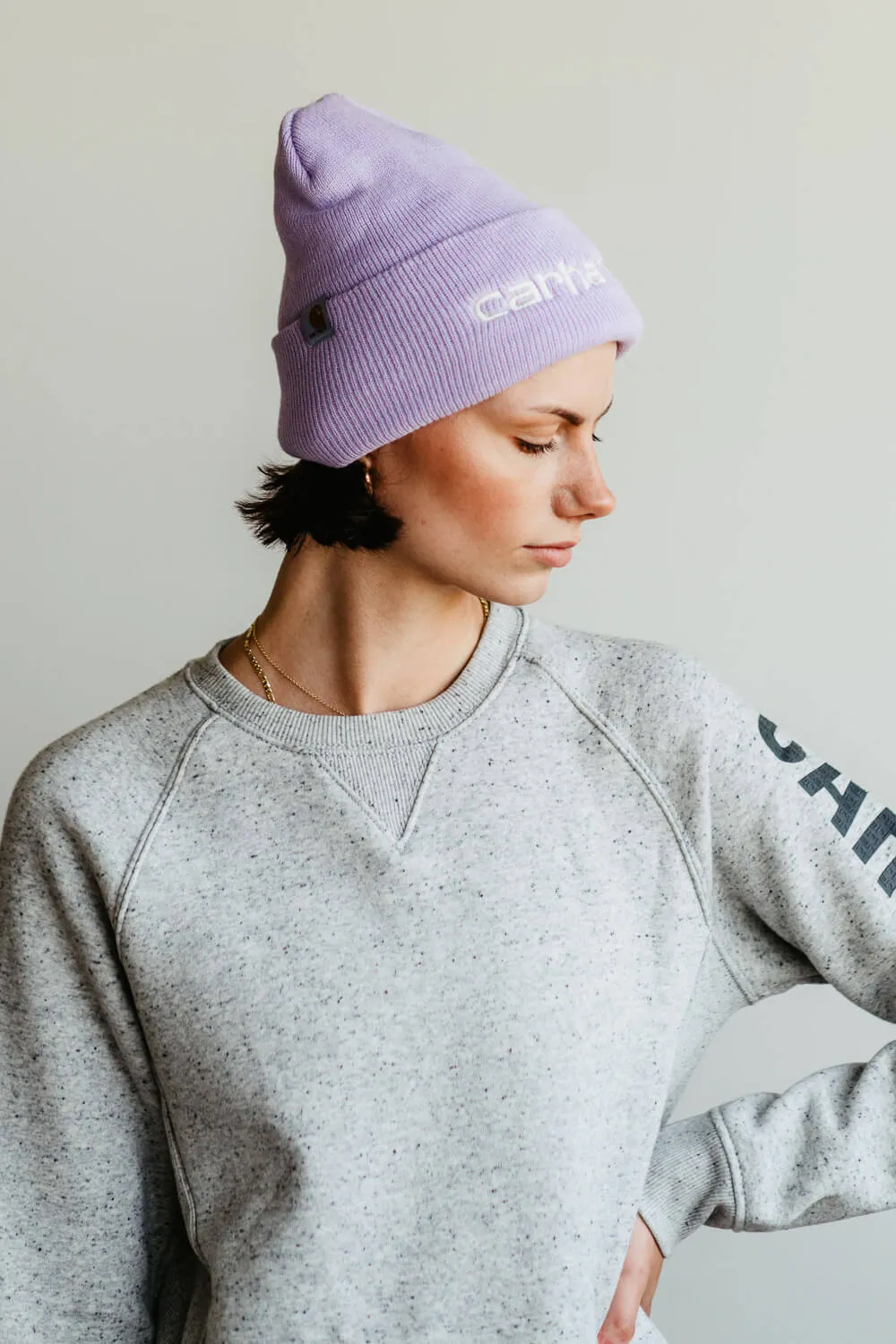Carhartt Knit Cuff Beanie for Women in Purple | 104068-V60