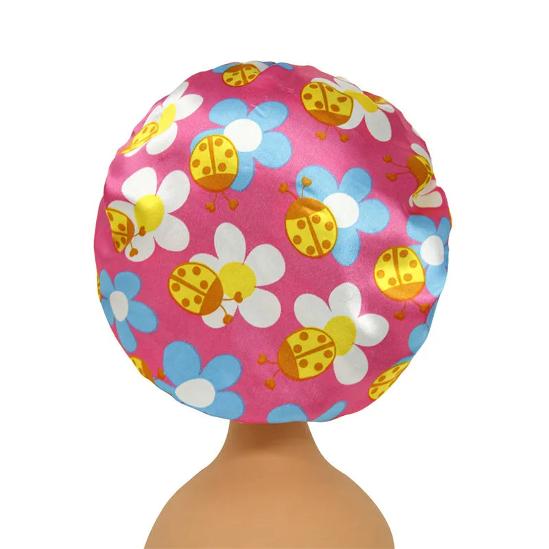 Cartoon Night Sleep Cap for Baby Kids Cute Elastic Turban Bonnet