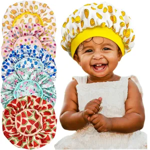 Cartoon Night Sleep Cap for Baby Kids Cute Elastic Turban Bonnet
