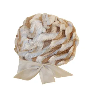 CHRISTIAN DIOR 1960s Chapeaux Woven Textured Net Bubble Hat