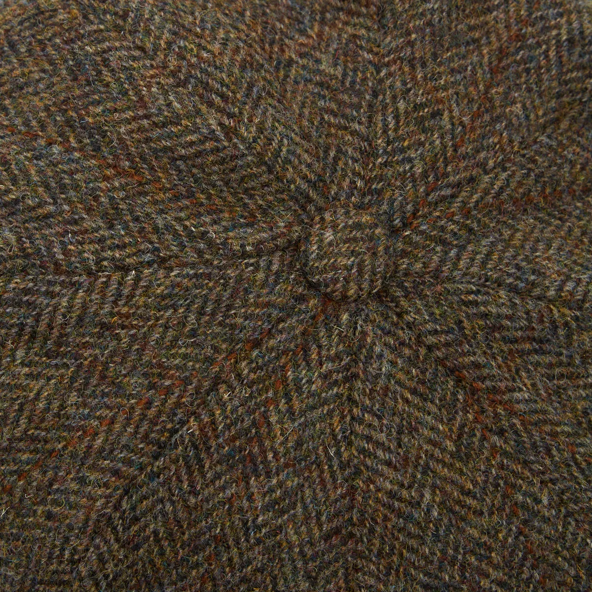 CHRISTYS' 8 Piece Baker Boy Melton Wool Flat Cap - Harris Tweed C001