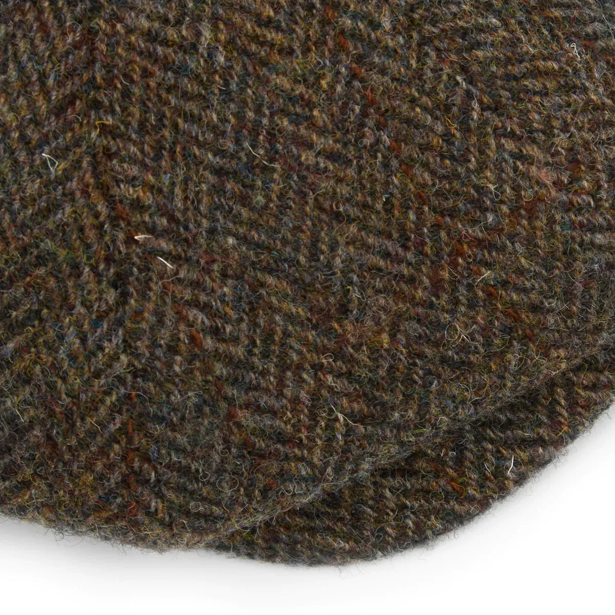CHRISTYS' 8 Piece Baker Boy Melton Wool Flat Cap - Harris Tweed C001