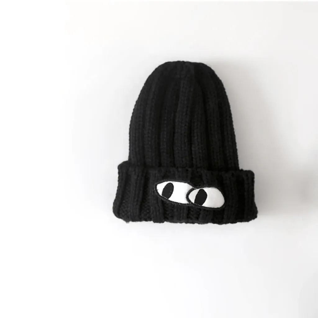 Chunky Knit Eyes Hat