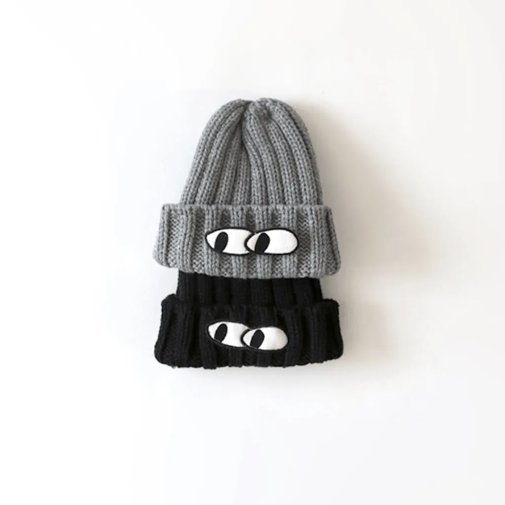Chunky Knit Eyes Hat