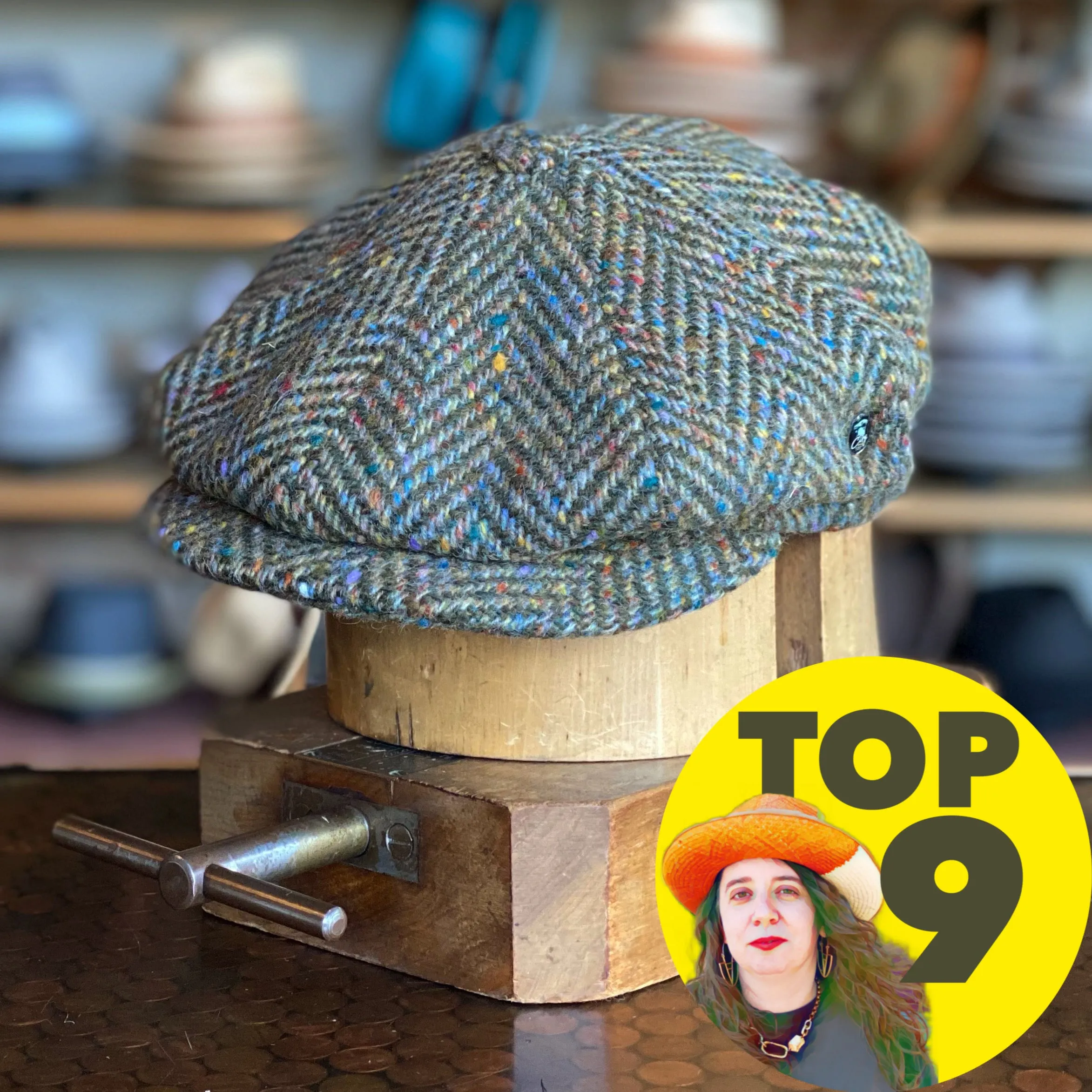 Classic Herringbone Newsboy