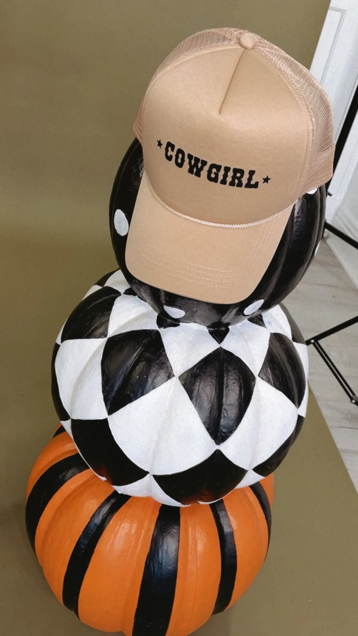 Cowgirl Trucker Hat, Tan
