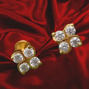 Diamond earrings,Pure silver Jhumkas Indian,Indian Earrings,Indian Wedding Jewelry -NIHIRA-SHABURIS