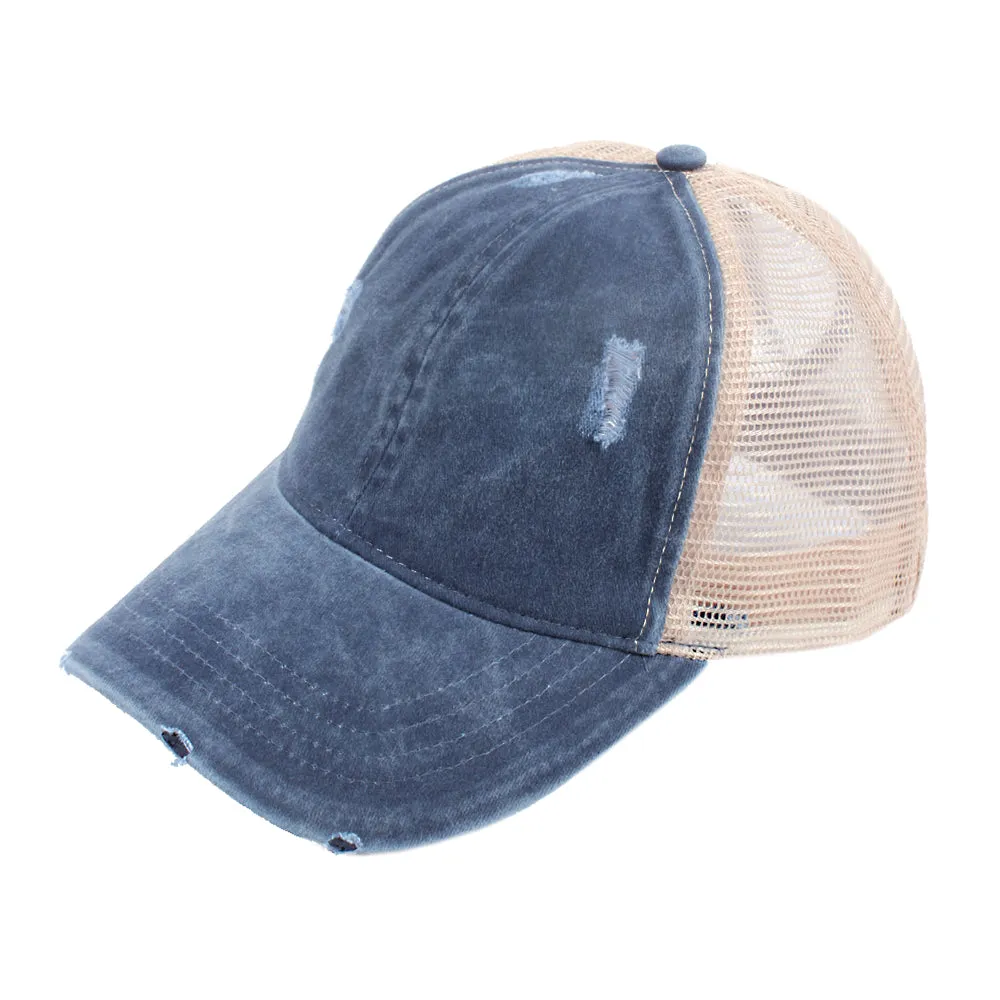 Emily Distressed Mesh Back Ponyflo® Cap