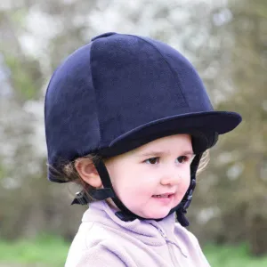 Equetech Premium Navy Velvet Show Hat Silk