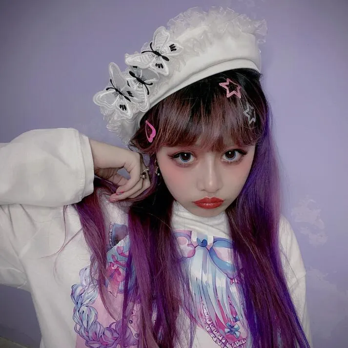 Fashion butterfly beret yc23677