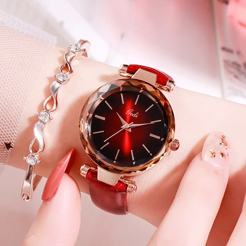 Fashion simple Joker waterproof belt ladies watch