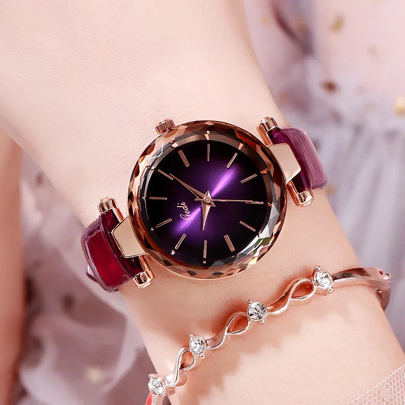 Fashion simple Joker waterproof belt ladies watch