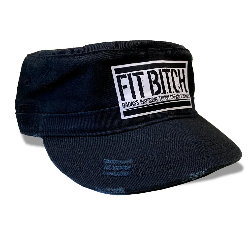 Fit Bitch® Distressed Military Hat