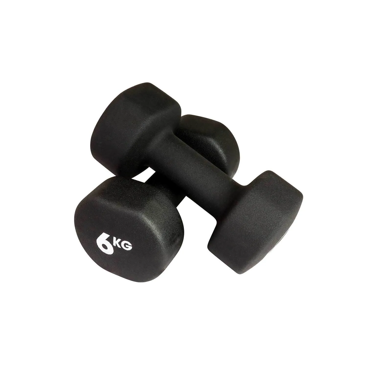 Fitness Mad 6kg Black Dumbbells