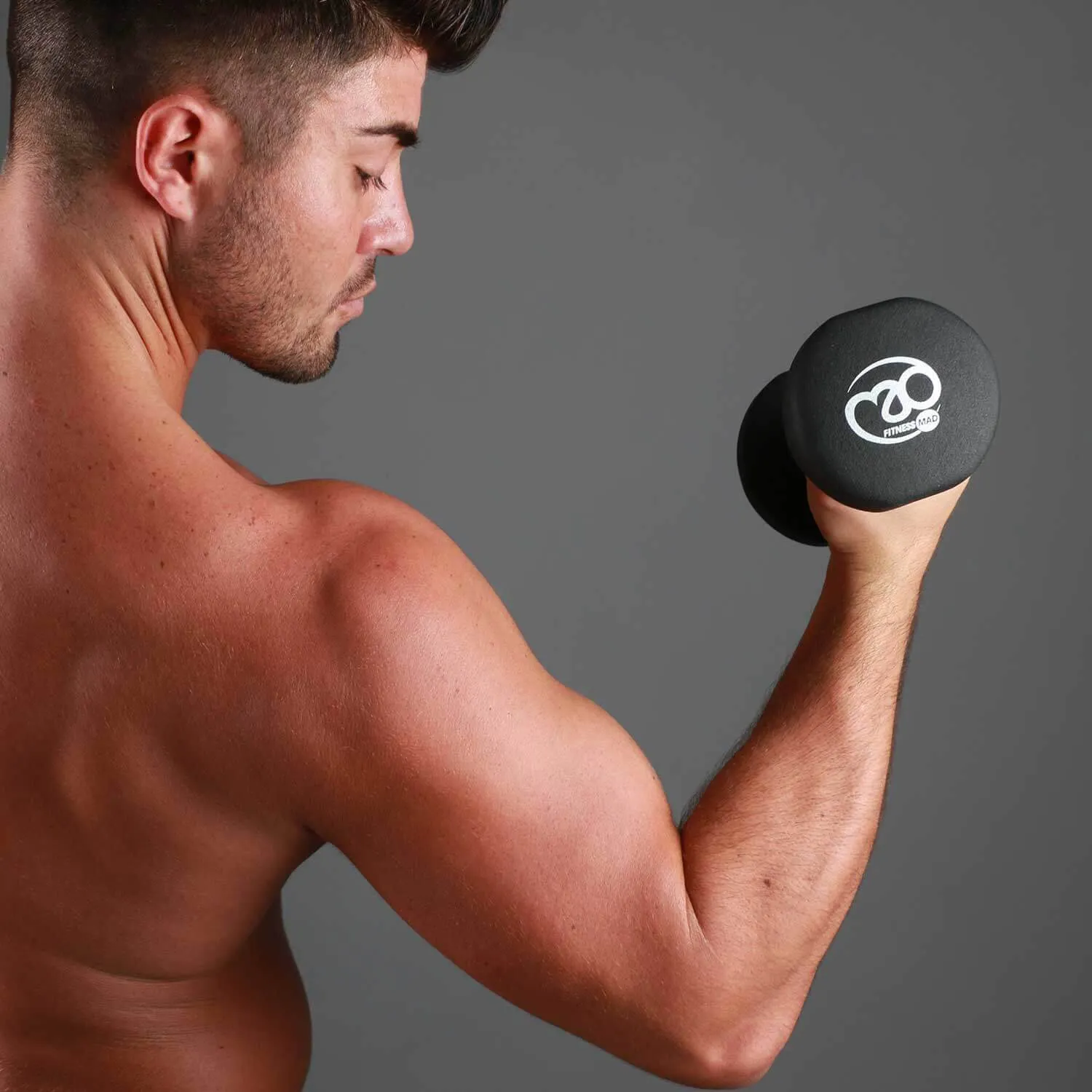 Fitness Mad 6kg Black Dumbbells