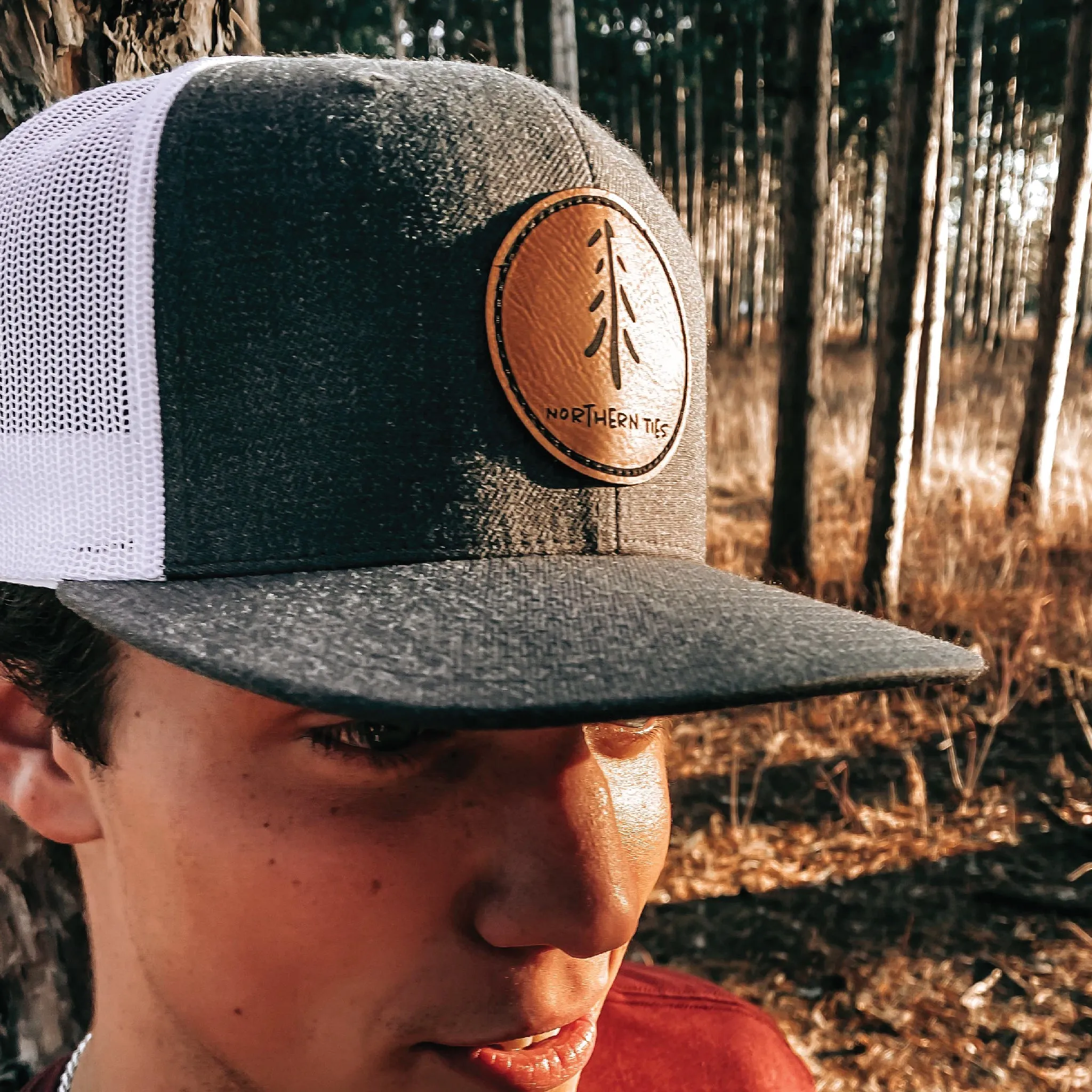 Flat Bill Snapback Trucker Hat
