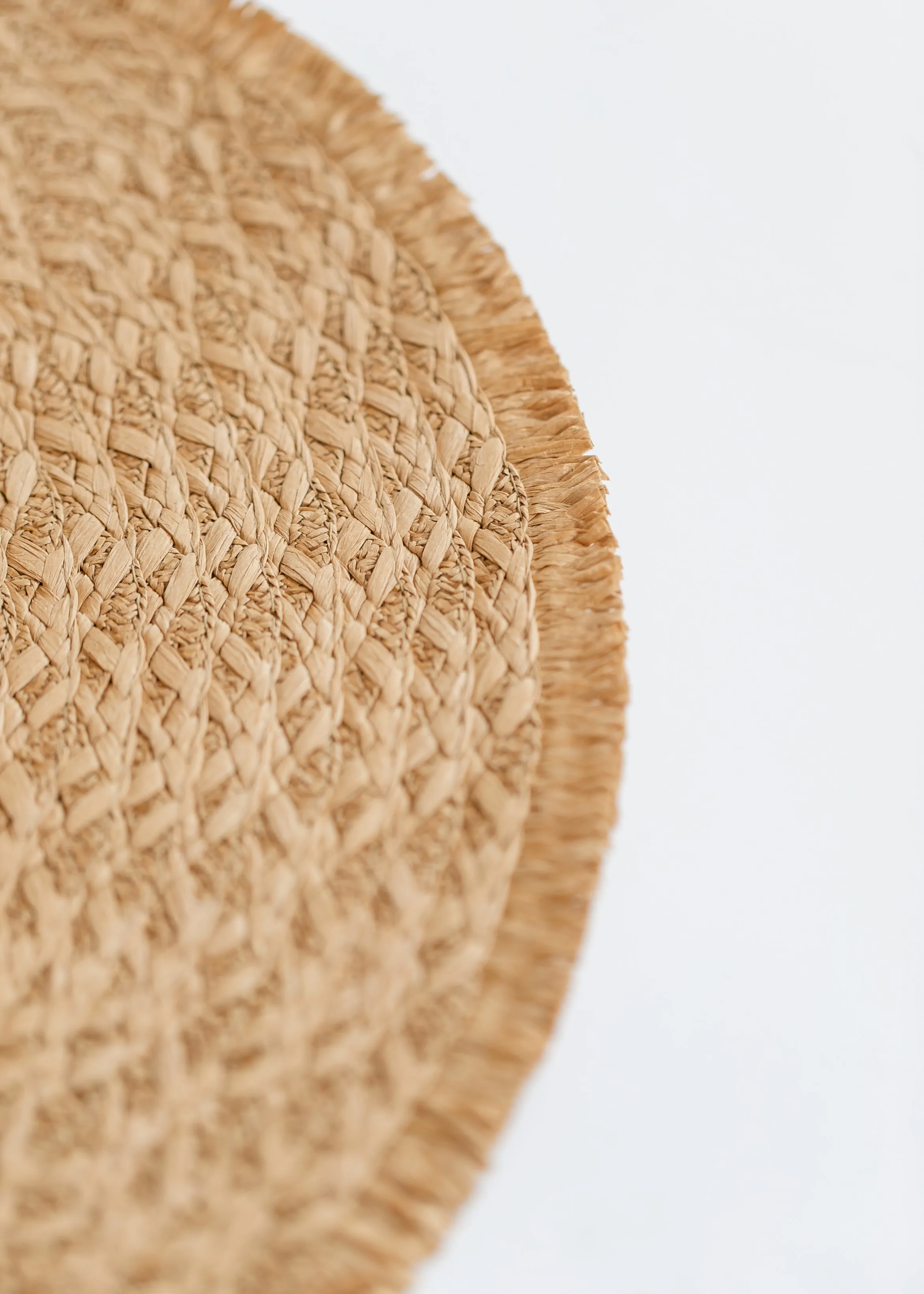Frayed Straw Floppy Sun Hat