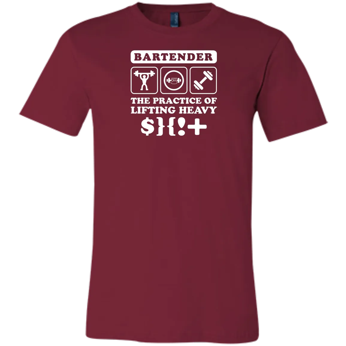 Funny Bartender Gym Fitness Weightlifting Unisex Jersey Short-Sleeve T-Shirt
