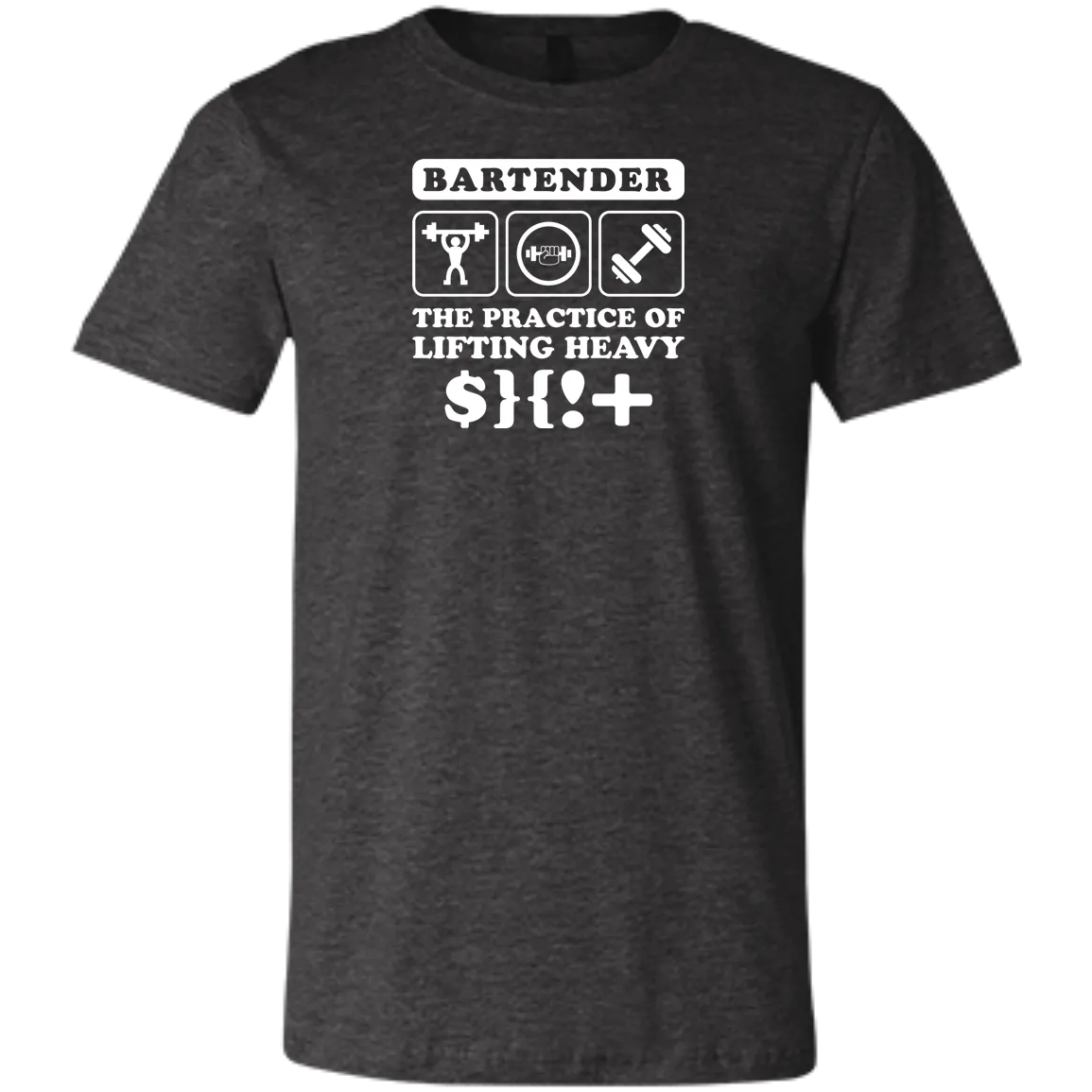 Funny Bartender Gym Fitness Weightlifting Unisex Jersey Short-Sleeve T-Shirt