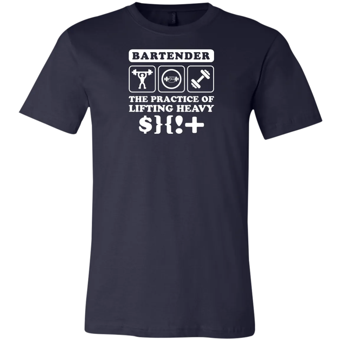 Funny Bartender Gym Fitness Weightlifting Unisex Jersey Short-Sleeve T-Shirt