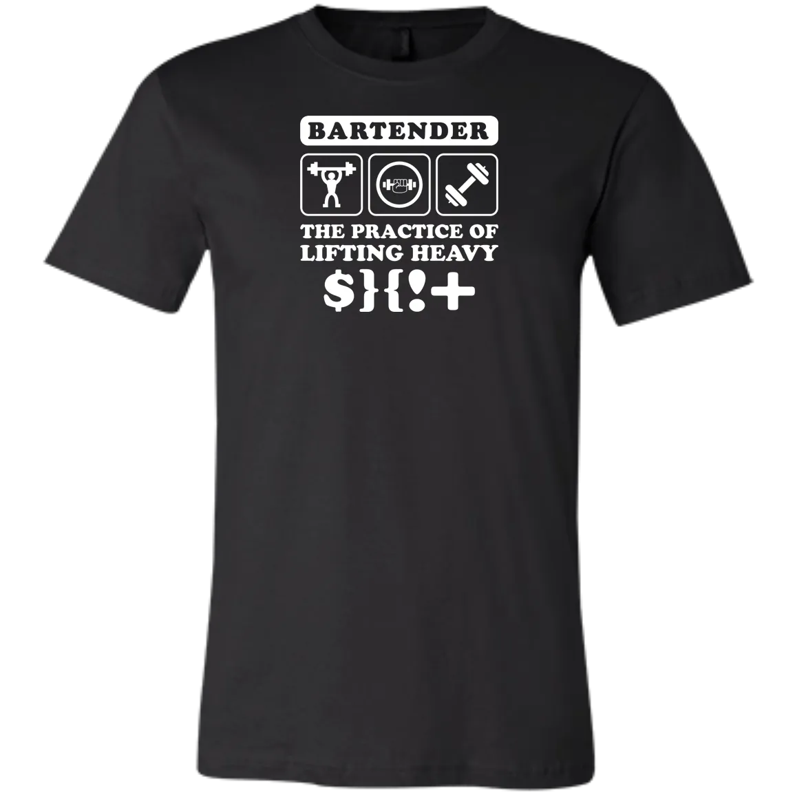 Funny Bartender Gym Fitness Weightlifting Unisex Jersey Short-Sleeve T-Shirt