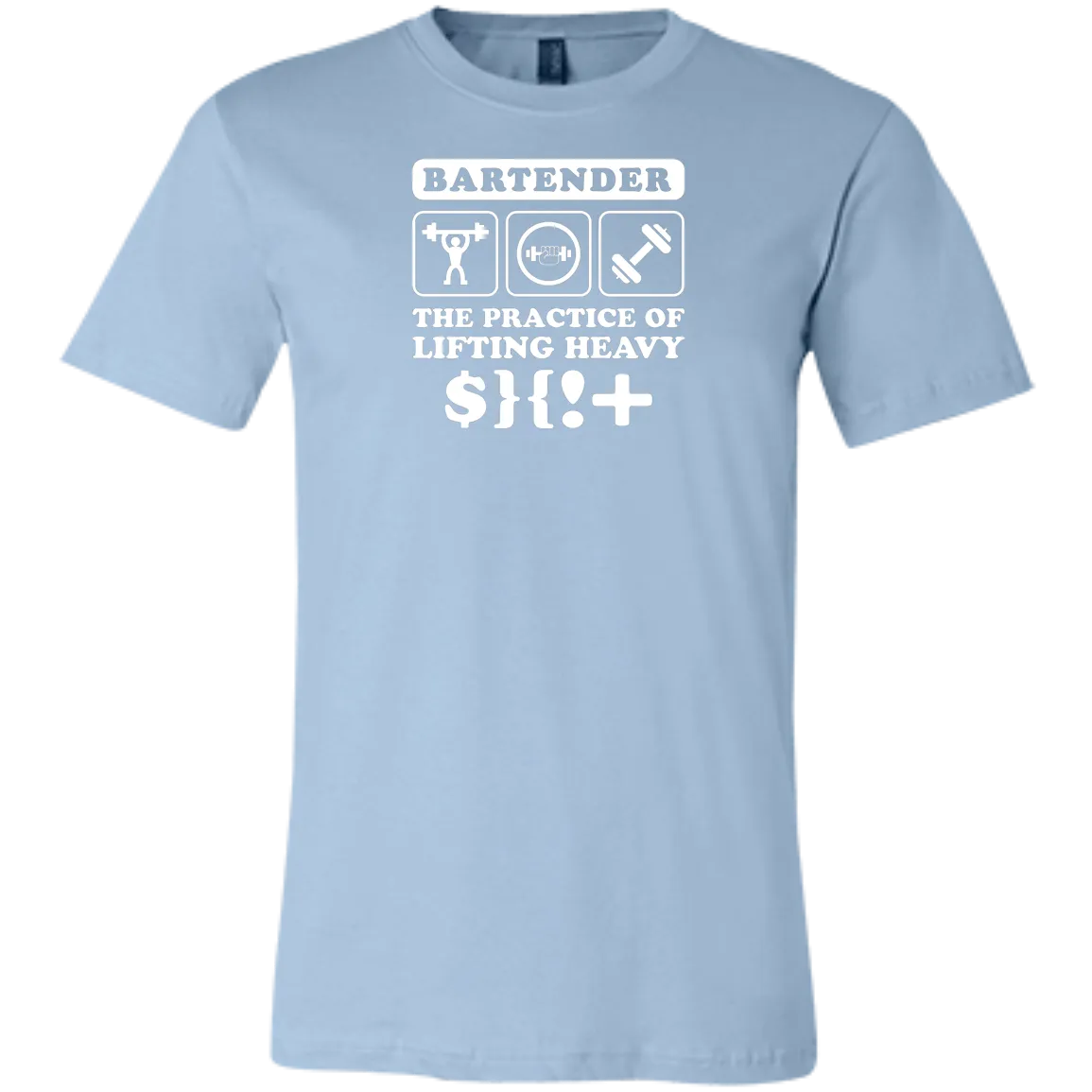 Funny Bartender Gym Fitness Weightlifting Unisex Jersey Short-Sleeve T-Shirt