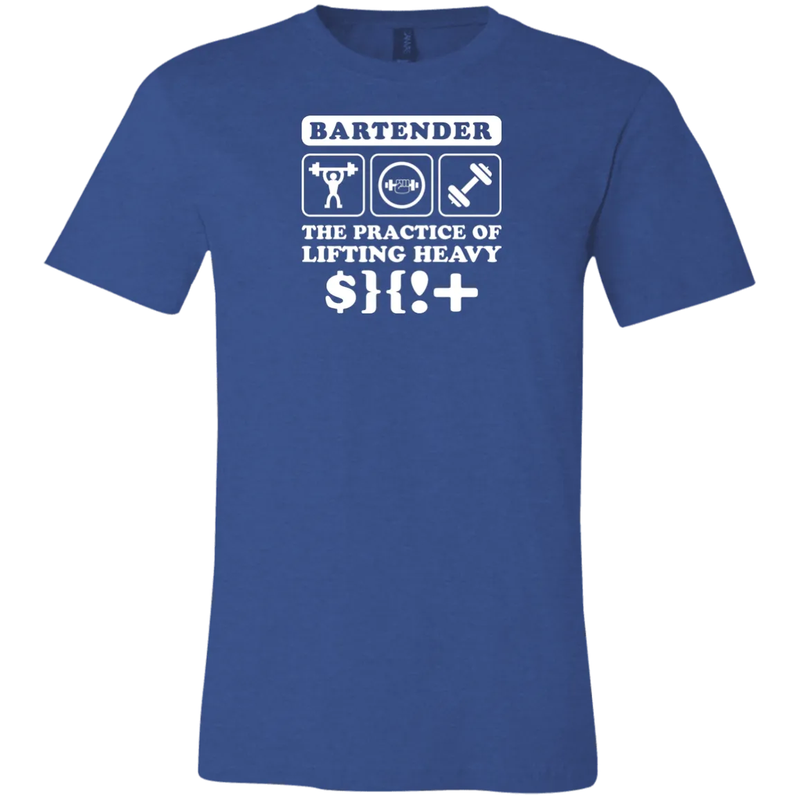 Funny Bartender Gym Fitness Weightlifting Unisex Jersey Short-Sleeve T-Shirt